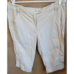 Reel Legends Lightweight Beige Capris‎ Sz 18